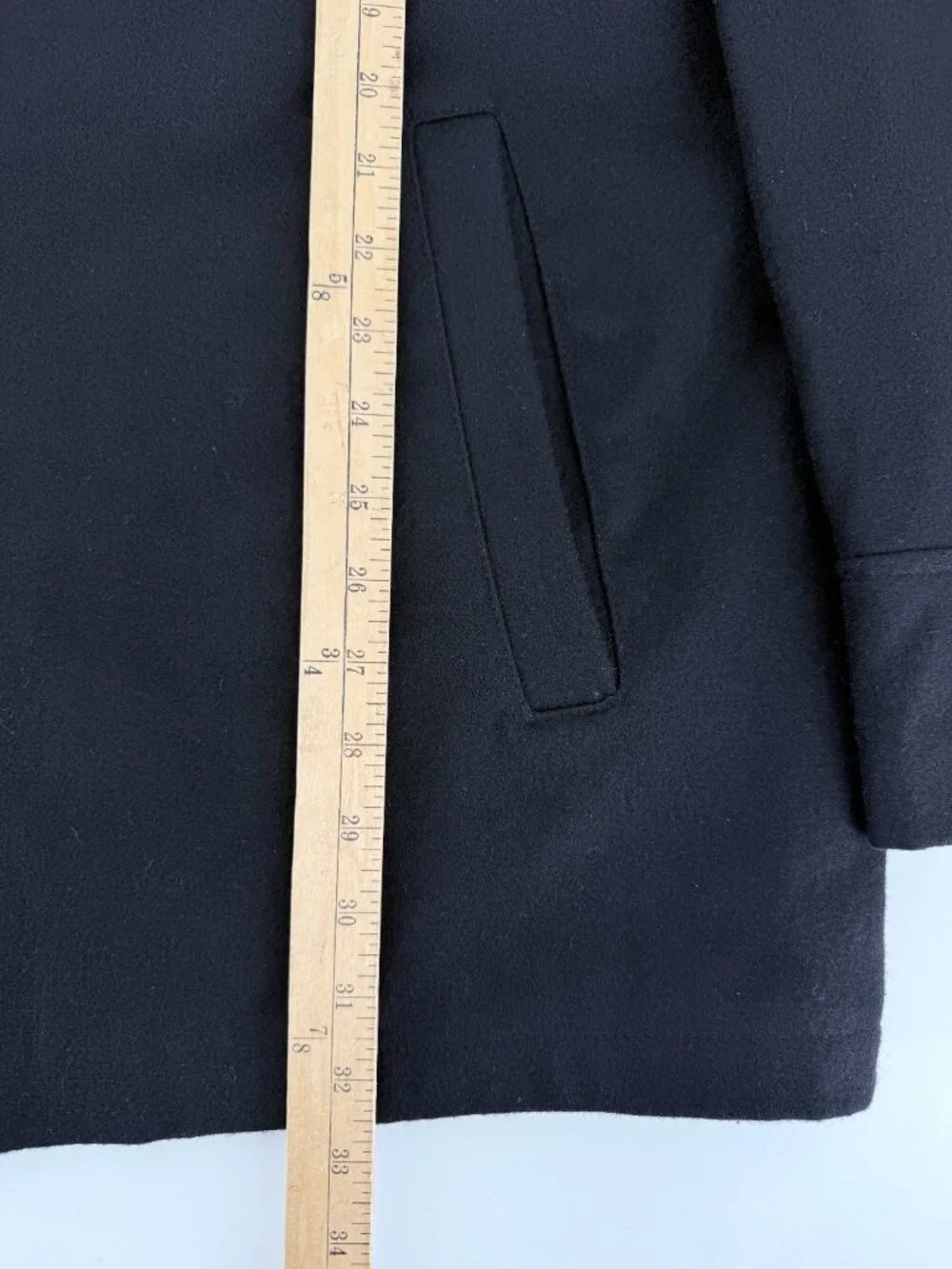 G.H. Bass Black Heavyweight Wool Blend Button Front Field Jacket Mens XL